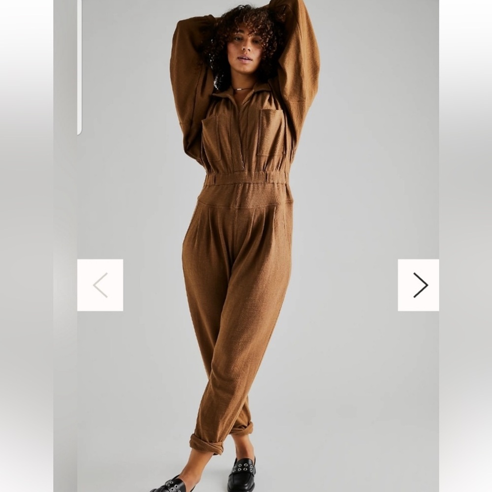 Free People Black Long-Sleeve Jumpsuit - Picture 7 of 7